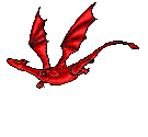 A Flying Red Dragon